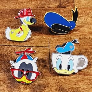 Donald Duck Disney Pins Set of 4